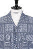 50's Milano Short Sleeve Shirt Squared Chambray - Blue Thumbnail