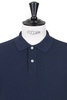  Washed Pique Polo Shirt - Navy Thumbnail