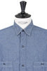 Chambray Work Shirt Vintage Fit - Blue Thumbnail