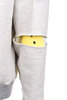 12/-SWEAT Knit Reversible ELBOW RIP Hoodie - Ecru x Grey Thumbnail