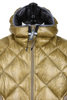 Diamond Stitch Down Hoodie - Camel Thumbnail