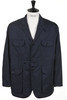 Folk Jacket Highcount Twill - Dark Navy Thumbnail