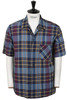 31-50-6196 Madras Short Sleeve Shirt - Wine Thumbnail