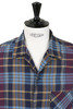 31-50-6196 Madras Short Sleeve Shirt - Wine Thumbnail