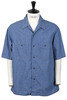 31-50-6187 Chambray SS Work Shirt - Navy Thumbnail