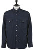 8oz Denim HUSKY Western Shirt - Indigo Thumbnail