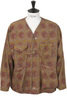 Cardigan Jacket Floral Corduroy - Khaki Thumbnail