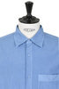 Doris Shirt Micro Seersucker - Woad Thumbnail