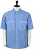 Square Shirt Micro Seersucker - Woad Thumbnail