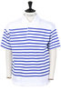 Polo Rachel Cotton Mesh - White/Blue Thumbnail