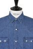 01-8124-95 Western Shirt Denim Used - Blue Thumbnail