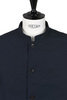 Band Collar Shirt Jacket - Navy Thumbnail