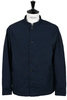 Band Collar Shirt Jacket - Navy Thumbnail
