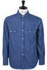 Lax Denim Western Shirt - Indigo Thumbnail