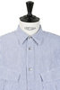 Short Sleeve Fatigue Shirt Seersucker - Navy Stripe Thumbnail