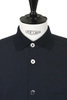 Rib Collar Shirt - Navy Thumbnail
