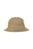 Baker Back Satin Metro Hat With Strap - Dark Beige Thumbnail