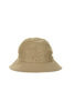 Baker Back Satin Metro Hat With Strap - Dark Beige Thumbnail