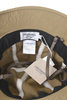 Baker Back Satin Metro Hat With Strap - Dark Beige Thumbnail