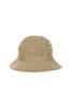 Baker Back Satin Metro Hat With Strap - Dark Beige Thumbnail