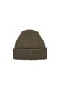 Watch Cap Linen Like Cotton Double Cuff - Olive Thumbnail