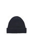 Watch Cap Linen Like Cotton Double Roll - Navy Thumbnail