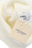Watch Cap Linen Like Cotton Double Cuff - White Thumbnail