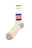 R1255 Coarse Ribbed Oldschool Crew - Blue/Orange Thumbnail