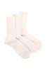 R1427 Organic 3 Pac Ribbed Crew - Ivory Thumbnail