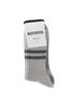 R1468 Hemp/Organic Cotton Retro Stripe Socks - Grey Thumbnail
