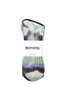 R1415 Chunky Ribbed Tie Dye Socks - Black/Mint/Purple Thumbnail