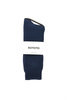 R1110 Cotton Waffle Socks - Dull Blue Thumbnail