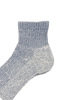 R1509 Hemp/Organic Cotton Pile Ankle Socks - Blue Thumbnail