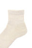 R1509 Hemp/Organic Cotton Pile Ankle Socks - Ivory Thumbnail