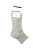 R1509 Hemp/Organic Cotton Pile Ankle Socks - Grey Thumbnail