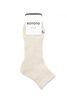 R1509 Hemp/Organic Cotton Pile Ankle Socks - Ivory Thumbnail