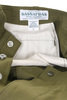 Overgrown Pants 4/5 Back Satin - Olive Thumbnail