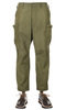 Overgrown Pants 4/5 Back Satin - Olive Thumbnail
