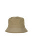 Organic Cotton Herringbone Bucket Hat - Beige Thumbnail