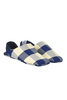 Block Plaid ×Tweed Jersey - Navy Thumbnail