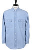 01-8064-99 Chambray Work Shirt - Bleach Blue Thumbnail