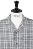 SV-SH-014 Linen Open Neck Short Sleeve Shirt - Grey Thumbnail