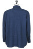 01-8068 -101 Relaxed Fit Linen Check Work Shirt - Indigo Thumbnail