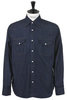 8oz Denim HUSKY Western Shirt - Indigo Thumbnail