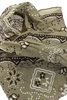 WASHER Silk Neckerchief (COOKIE) - Grey/Khaki Thumbnail