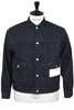 # JK-28 Low Flap Pocket Jacket - Indigo Thumbnail