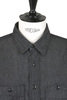 Work Shirt Cotton Denim Shirting - Black Thumbnail