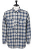 Work Shirt Cotton Plaid Jacquard - Navy Thumbnail