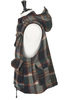 Field Vest Heavy Wool Plaid - Navy/Brown Thumbnail
