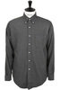 01-8112-60 Mini Check Flannel Button Down - Charcoal Grey Thumbnail